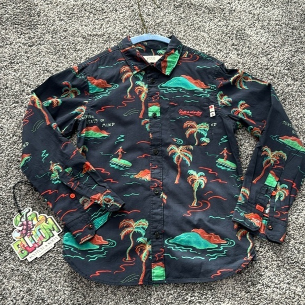 HOST PICK Scotch and Soda Hawaiian Sunshine State of Mind Long Sleeve Shi…